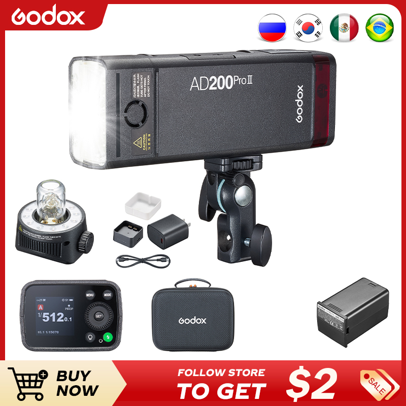 Photography Lighting Kit Godox - Godox AD200ProII TTL 2.4G กล้องไร้สาย Pocket