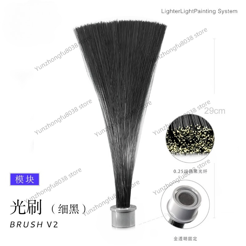Photography Lighting Guides - โมดูลแปรงแสง, การถ่ายภาพด้วยแสง, การถ่ายภาพแบบลองเอ็กซ์โพซ์เจอร์, อุปกรณ์ประกอบฉากฉากกลางคืน, ไฟนำแสงสีดำ, หลอดไฟใยแก้วนำแสง
