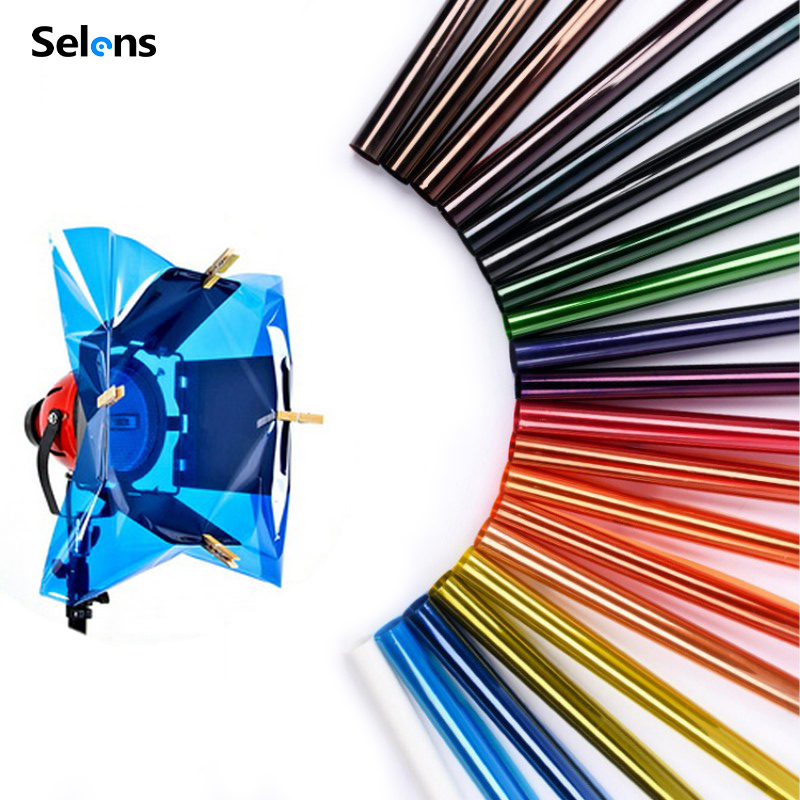 Photography Lighting Modifiers - ชุดฟิลเตอร์เจล Selens 14 สี ขนาด 40*50