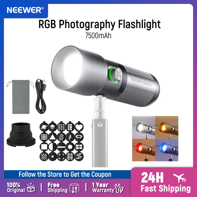 Photography Lighting Basics - NEEWER BASICS FL10 ไฟฉาย LED การถ่ายภาพ