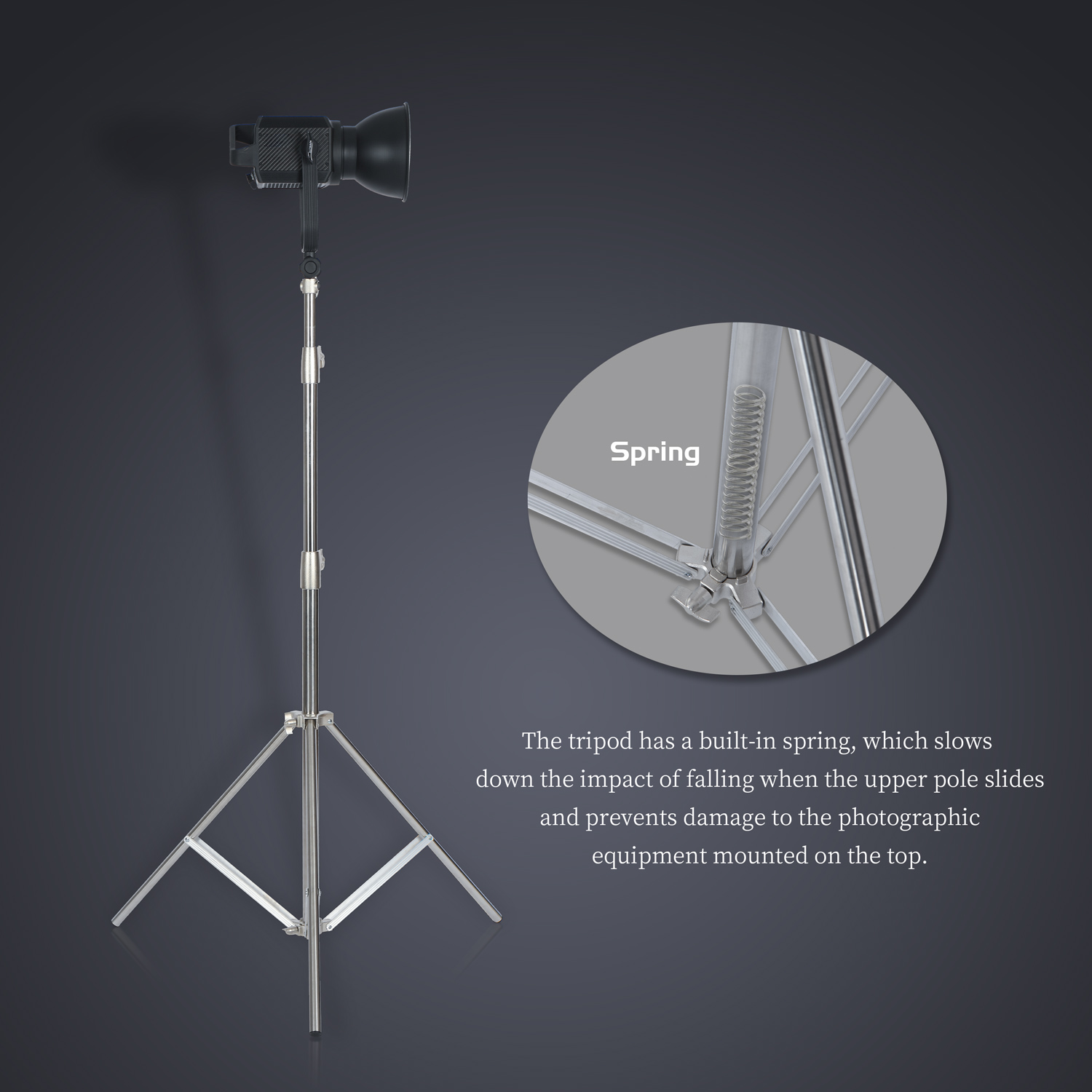SH 2.8M สแตนเลสสตีลขาตั้ง Heav - Photography Lighting And Background บทวิจารณ์และราคา