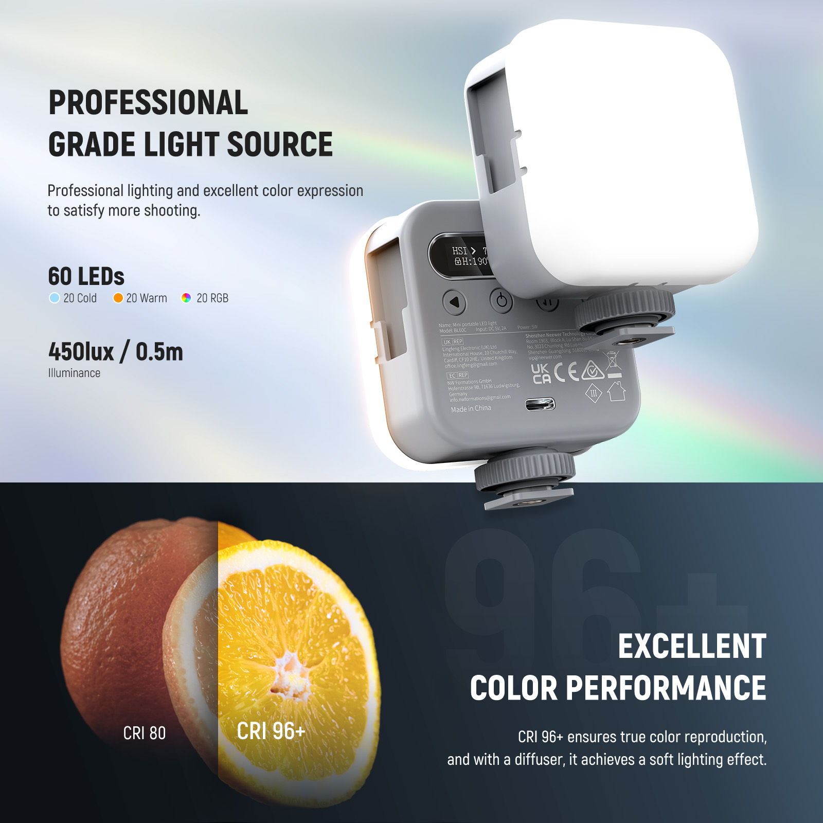 ไฟวิดีโอแม่เหล็ก RGB รุ่นพื้นฐ - Photography Lighting Basics บทวิจารณ์และราคา