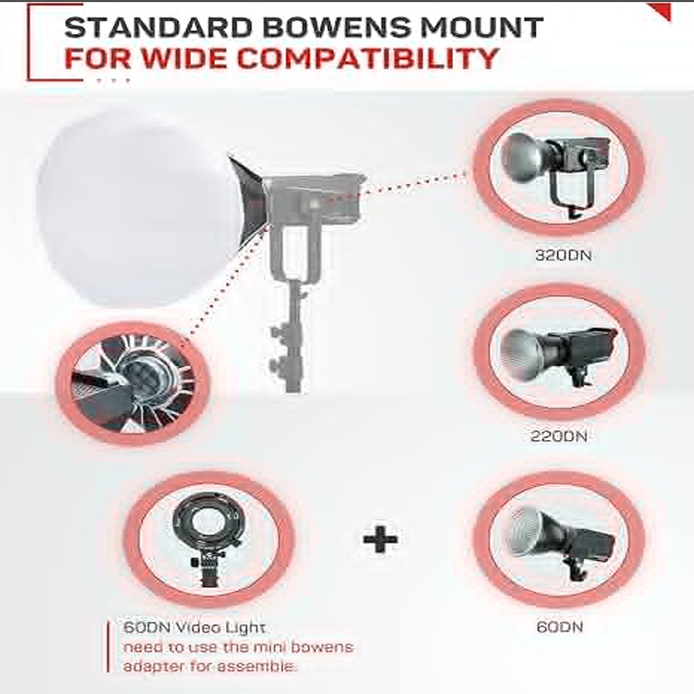 Ifootage ซอฟต์บ็อกซ์โคมไฟ65X65 - Barn Door Modifier บทวิจารณ์และราคา