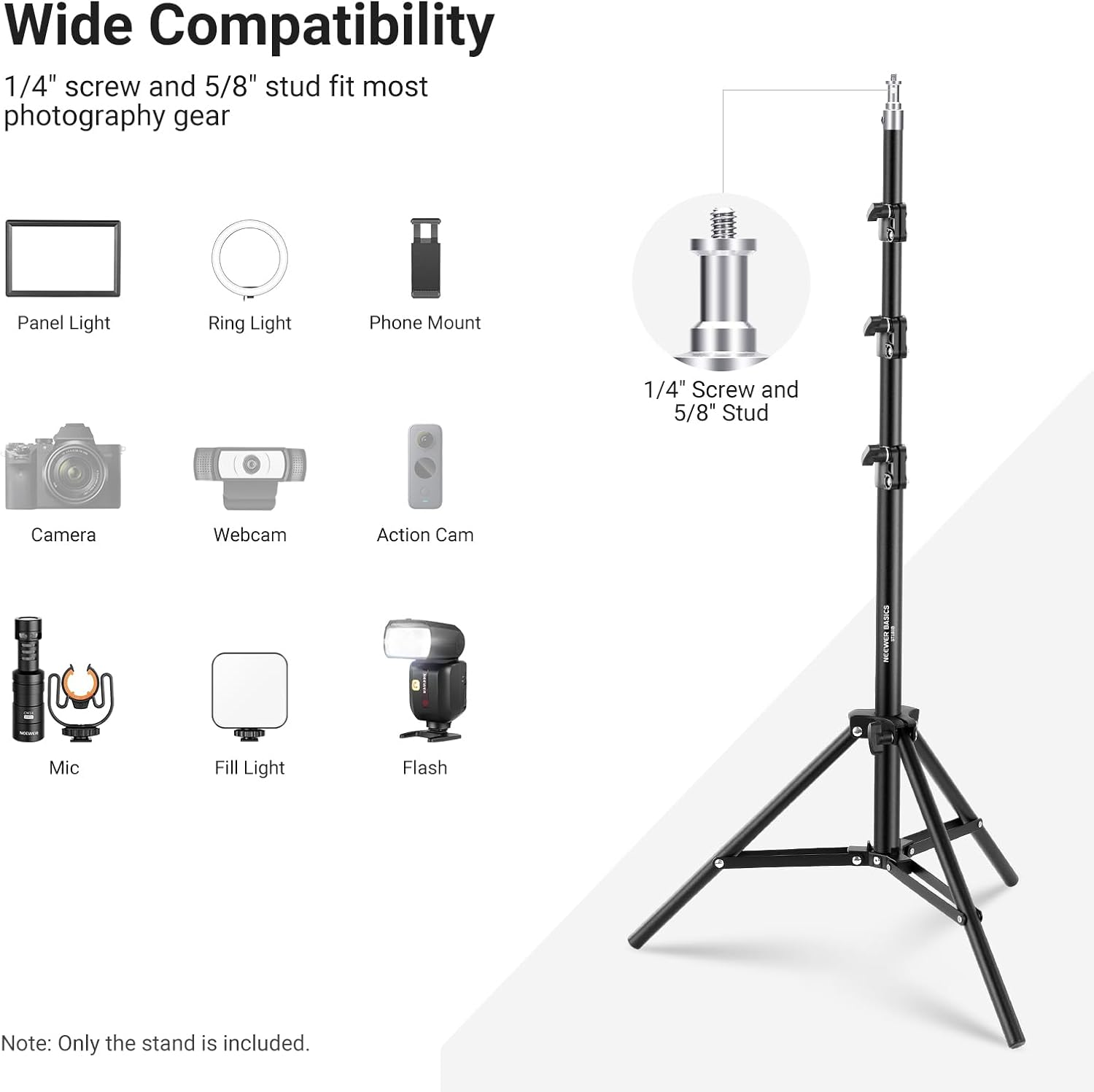 ขาตั้งไฟถ่ายภาพ NEEWER Basics  - Photography Lighting Basics บทวิจารณ์และราคา