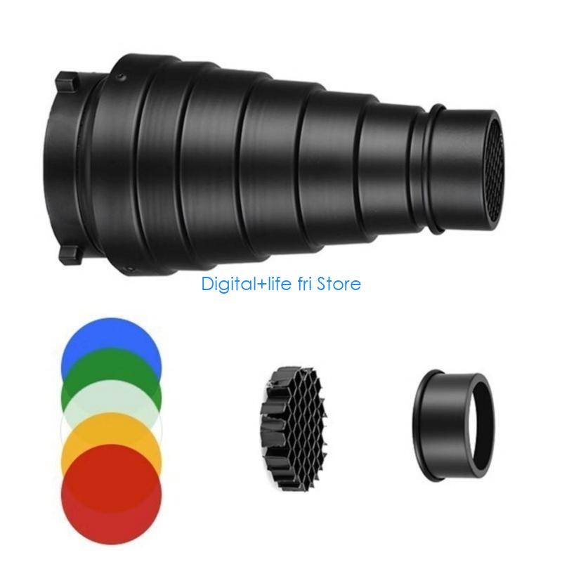 E06D การถ่ายภาพ Metal Snoot สำ - Photography Lighting Modifiers บทวิจารณ์และราคา